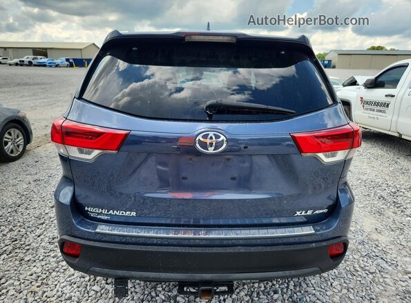 5TDJZRFHXJS802565 2018 TOYOTA HIGHLANDER Blue Vista trasera