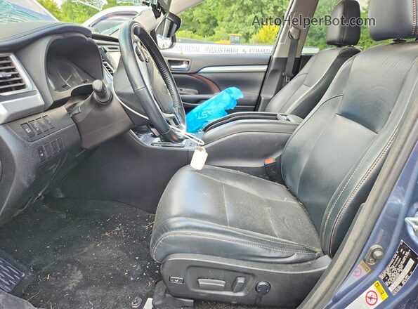 5TDJZRFHXJS802565 2018 TOYOTA HIGHLANDER Blue Vista interior delantera