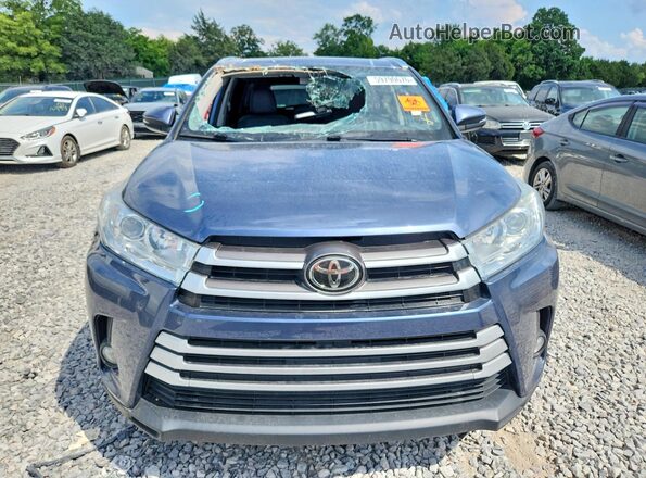 5TDJZRFHXJS802565 2018 TOYOTA HIGHLANDER Blue Vista frontal