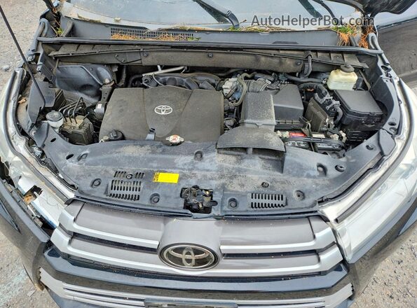 5TDJZRFHXJS839776 2018 TOYOTA HIGHLANDER Black Vista del compartimento del motor