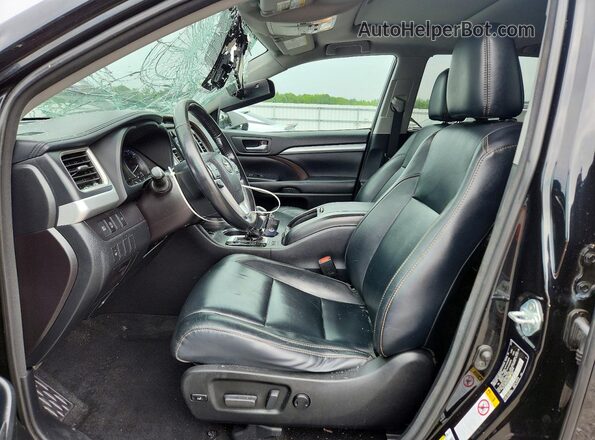 5TDJZRFHXJS839776 2018 TOYOTA HIGHLANDER Black Vista interior delantera