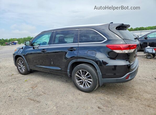 5TDJZRFHXJS839776 2018 TOYOTA HIGHLANDER Black Trasero izquierdo