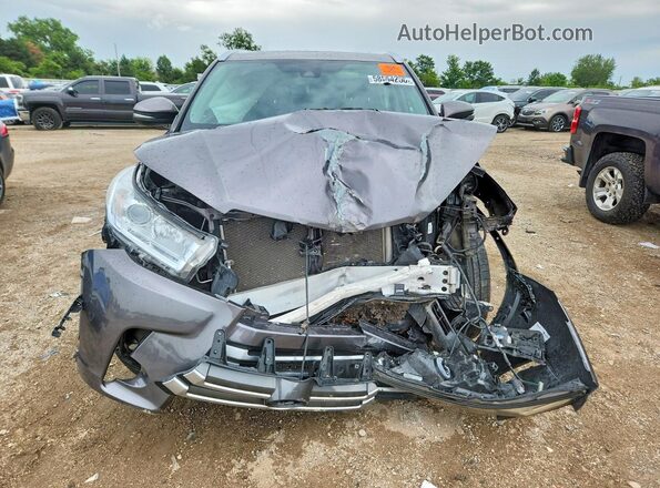 5TDJZRFHXJS854925 2018 TOYOTA HIGHLANDER Gray Widok z przodu