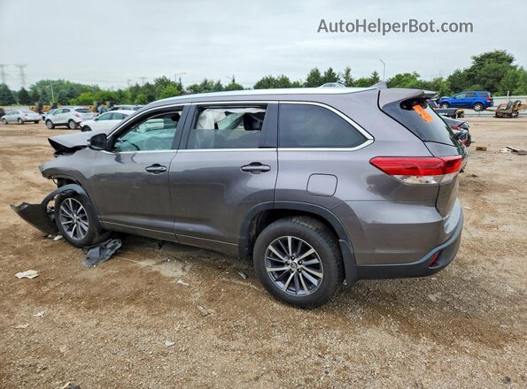 5TDJZRFHXJS854925 2018 TOYOTA HIGHLANDER Gray Tył lewy