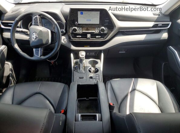 5TDKARAH3PS023469 2023 TOYOTA HIGHLANDER Gray Dashboard view