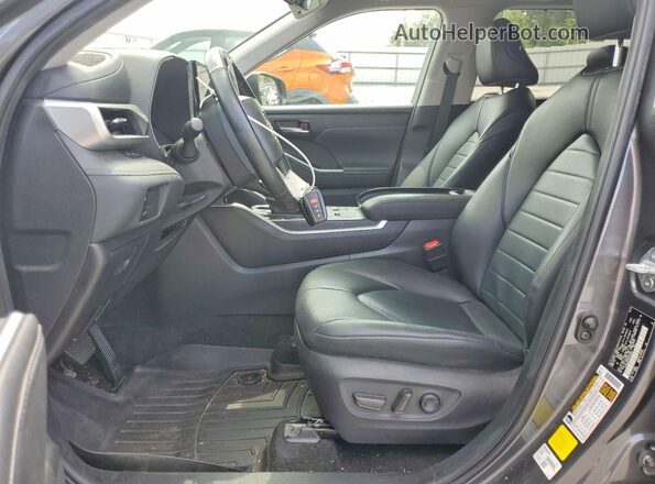 5TDKARAH3PS023469 2023 TOYOTA HIGHLANDER Gray Front interior view