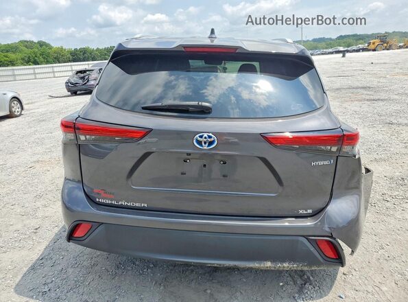 5TDKARAH3PS023469 2023 TOYOTA HIGHLANDER Gray Rear view