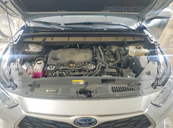 5TDKARAH6PS523075 2023 TOYOTA HIGHLANDER Silver Vista del compartimento del motor