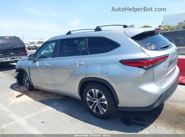 5TDKARAH8PS523594 2023 TOYOTA HIGHLANDER Silver Панорамний вид салону 360°