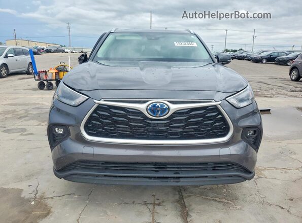 5TDKARAH8PS523949 2023 TOYOTA HIGHLANDER Gray წინა ხედი