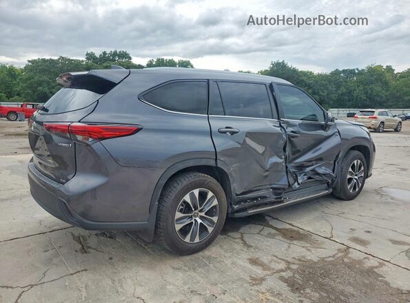 5TDKARAH8PS523949 2023 TOYOTA HIGHLANDER Gray უკანა მარჯვენა