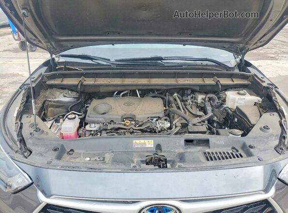 5TDKARAH8PS523949 2023 TOYOTA HIGHLANDER Gray ძრავის განყოფილების ხედი