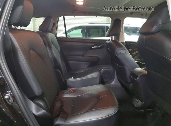 5TDKBRCH0SS672634 2025 TOYOTA HIGHLANDER Black Вид задньої частини салону