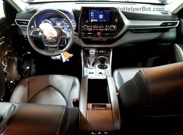 5TDKBRCH0SS672634 2025 TOYOTA HIGHLANDER Black Вид панелі приладів