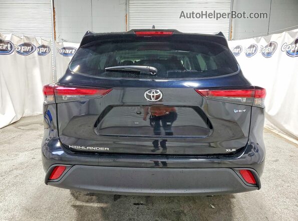5TDKBRCH0SS672634 2025 TOYOTA HIGHLANDER Black Вид ззаду