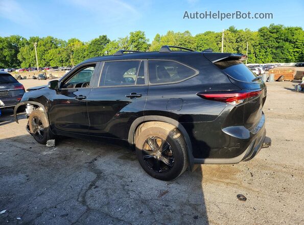 5TDKBRCH1SS649461 2025 TOYOTA HIGHLANDER Black Задня ліва чверть