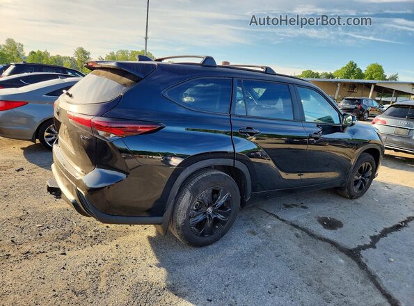 5TDKBRCH1SS649461 2025 TOYOTA HIGHLANDER Black Задня права чверть