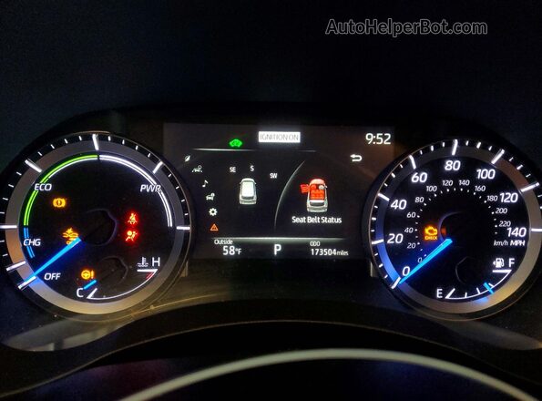 5TDKBRCH2PS118048 2023 TOYOTA HIGHLANDER Charcoal ხელსაწყოთა პანელის ხედი