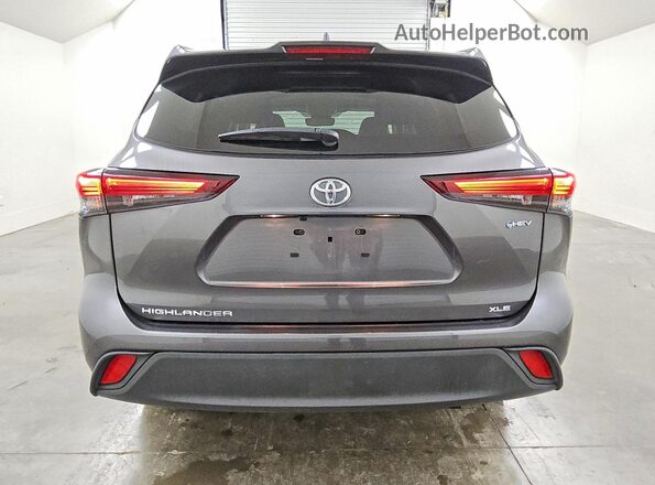 5TDKBRCH5SS672189 2025 TOYOTA HIGHLANDER Gray უკანა ხედი