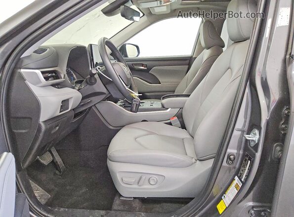 5TDKBRCH5SS672189 2025 TOYOTA HIGHLANDER Gray წინა სალონის ხედი