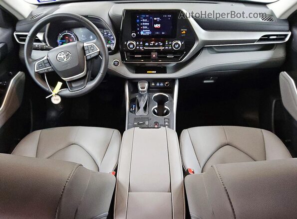 5TDKBRCH5SS672189 2025 TOYOTA HIGHLANDER Gray წინა პანელის ხედი