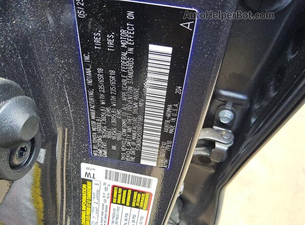 5TDKBRCH5SS672189 2025 TOYOTA HIGHLANDER Gray VIN კოდის სტიკერის ხედი