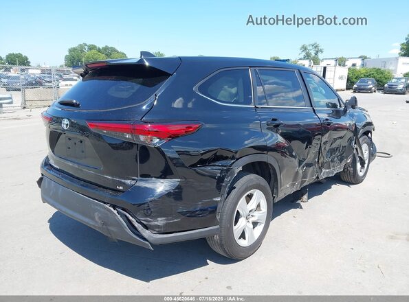 5TDKDRAH0PS014218 2023 TOYOTA HIGHLANDER Черный Задняя правая четверть
