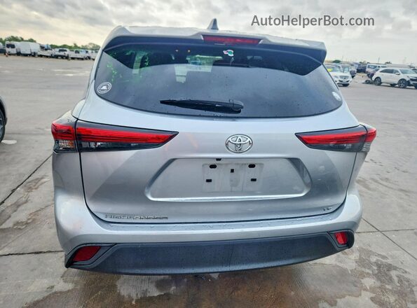 5TDKDRAH0PS022058 2023 TOYOTA HIGHLANDER Silver უკანა ხედი