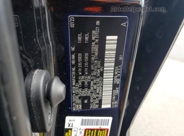 5TDKDRAH0PS025137 2023 TOYOTA HIGHLANDER Black ძრავის განყოფილების ხედი