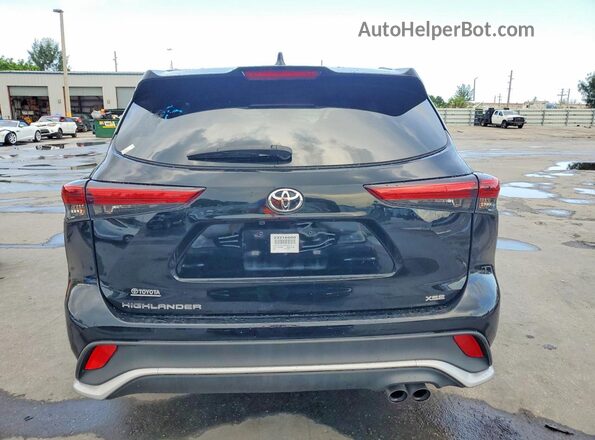 5TDKDRAH0PS025137 2023 TOYOTA HIGHLANDER Black უკანა ხედი