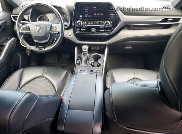 5TDKDRAH0PS025137 2023 TOYOTA HIGHLANDER Black წინა პანელის ხედი