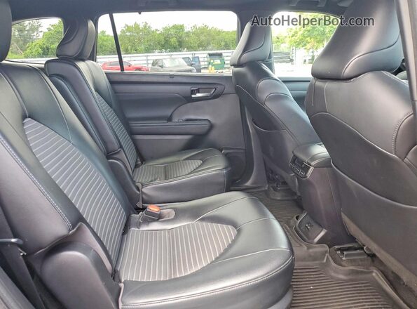 5TDKDRAH0PS025137 2023 TOYOTA HIGHLANDER Black უკანა სავარძლების ხედი