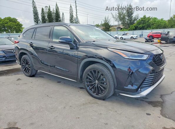 5TDKDRAH0PS025137 2023 TOYOTA HIGHLANDER Black წინა მარჯვენა