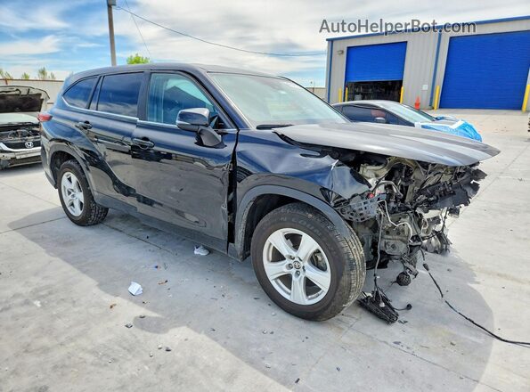 5TDKDRAH0PS512760 2023 TOYOTA HIGHLANDER Black Przód prawy