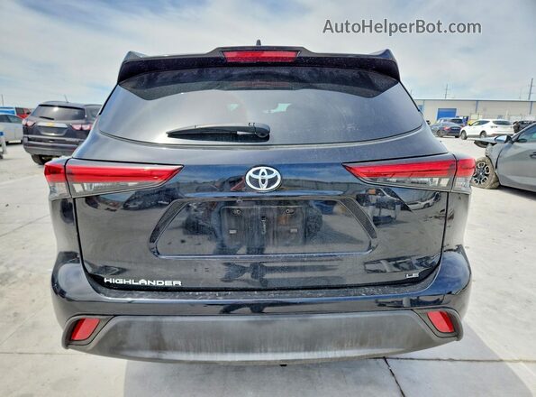 5TDKDRAH0PS512760 2023 TOYOTA HIGHLANDER Black Widok z tyłu