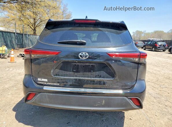 5TDKDRAH0PS522687 2023 TOYOTA HIGHLANDER Black Vista trasera