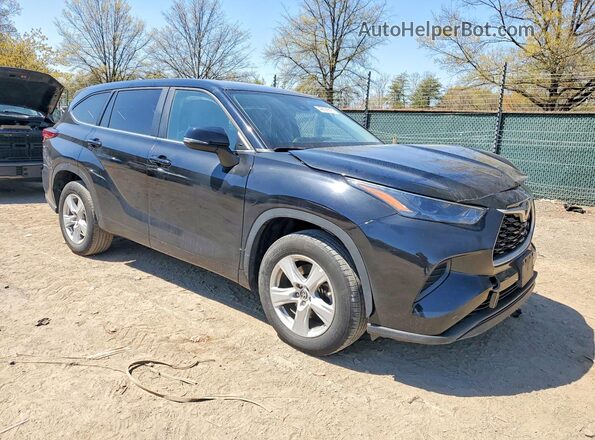 5TDKDRAH0PS522687 2023 TOYOTA HIGHLANDER Black Delantero derecho