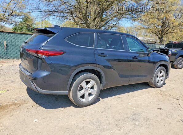 5TDKDRAH0PS522687 2023 TOYOTA HIGHLANDER Black Trasero derecho