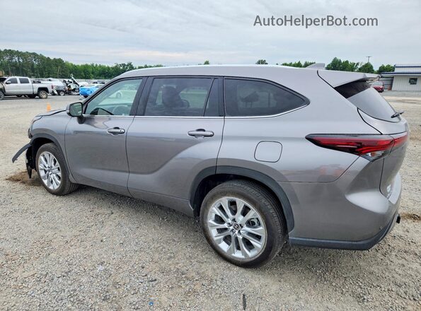 5TDKDRAH0SS552362 2025 TOYOTA HIGHLANDER Gray Rear left