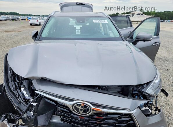 5TDKDRAH0SS552362 2025 TOYOTA HIGHLANDER Gray Engine compartment view