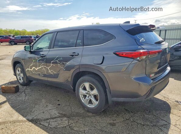 5TDKDRAH1PS020061 2023 TOYOTA HIGHLANDER Gray Tył lewy