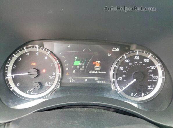 5TDKDRAH1PS020061 2023 TOYOTA HIGHLANDER Gray Widok zestawu wskaźników