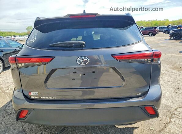 5TDKDRAH1PS020061 2023 TOYOTA HIGHLANDER Gray Widok z tyłu