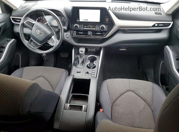5TDKDRAH1PS020061 2023 TOYOTA HIGHLANDER Gray Widok deski rozdzielczej