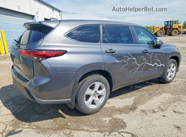 5TDKDRAH1PS020061 2023 TOYOTA HIGHLANDER Gray Tył prawy