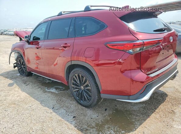 5TDKDRAH1PS021968 2023 TOYOTA HIGHLANDER Red Trasero izquierdo