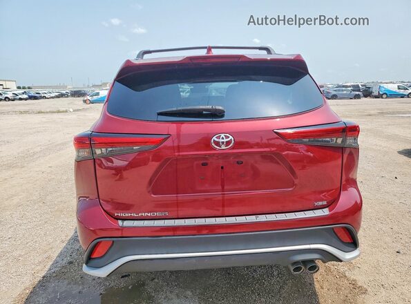 5TDKDRAH1PS021968 2023 TOYOTA HIGHLANDER Red Vista trasera