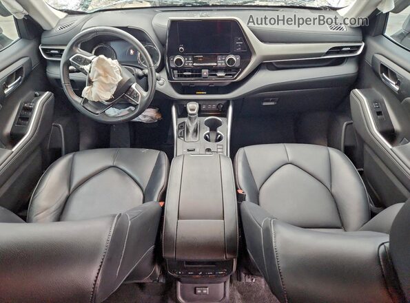 5TDKDRAH1PS034221 2023 TOYOTA HIGHLANDER Белый Вид панели приборов