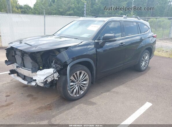5TDKDRAH1PS043842 2023 TOYOTA HIGHLANDER Black Vista tres cuartos delantera izquierda