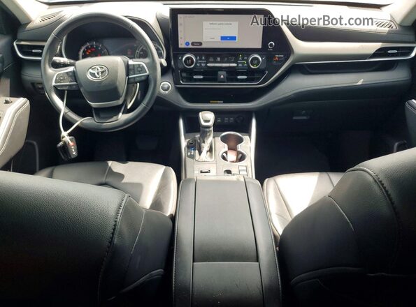 5TDKDRAH1PS521239 2023 TOYOTA HIGHLANDER Silver Dashboard view